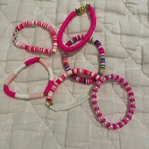 Pink Friendship Bracelet Set